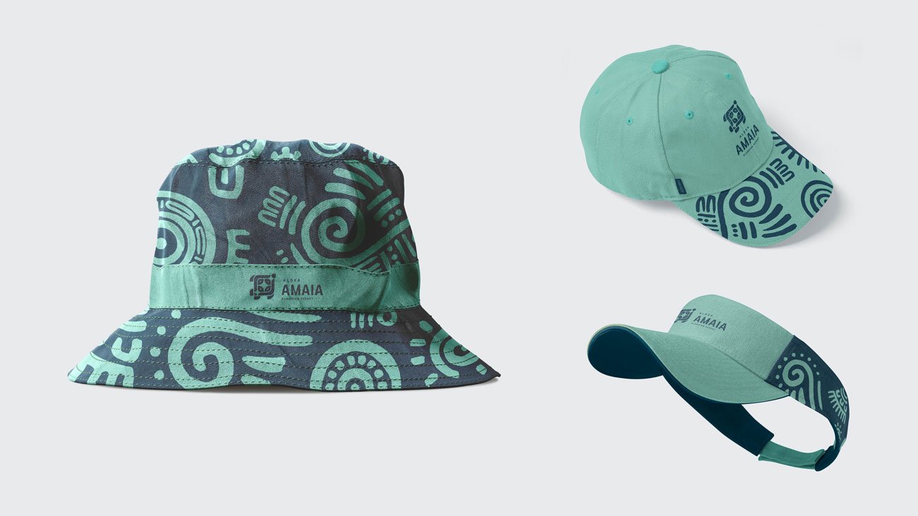 Monokrome-Branding-Aldea Amaia-merchandising hats-cap