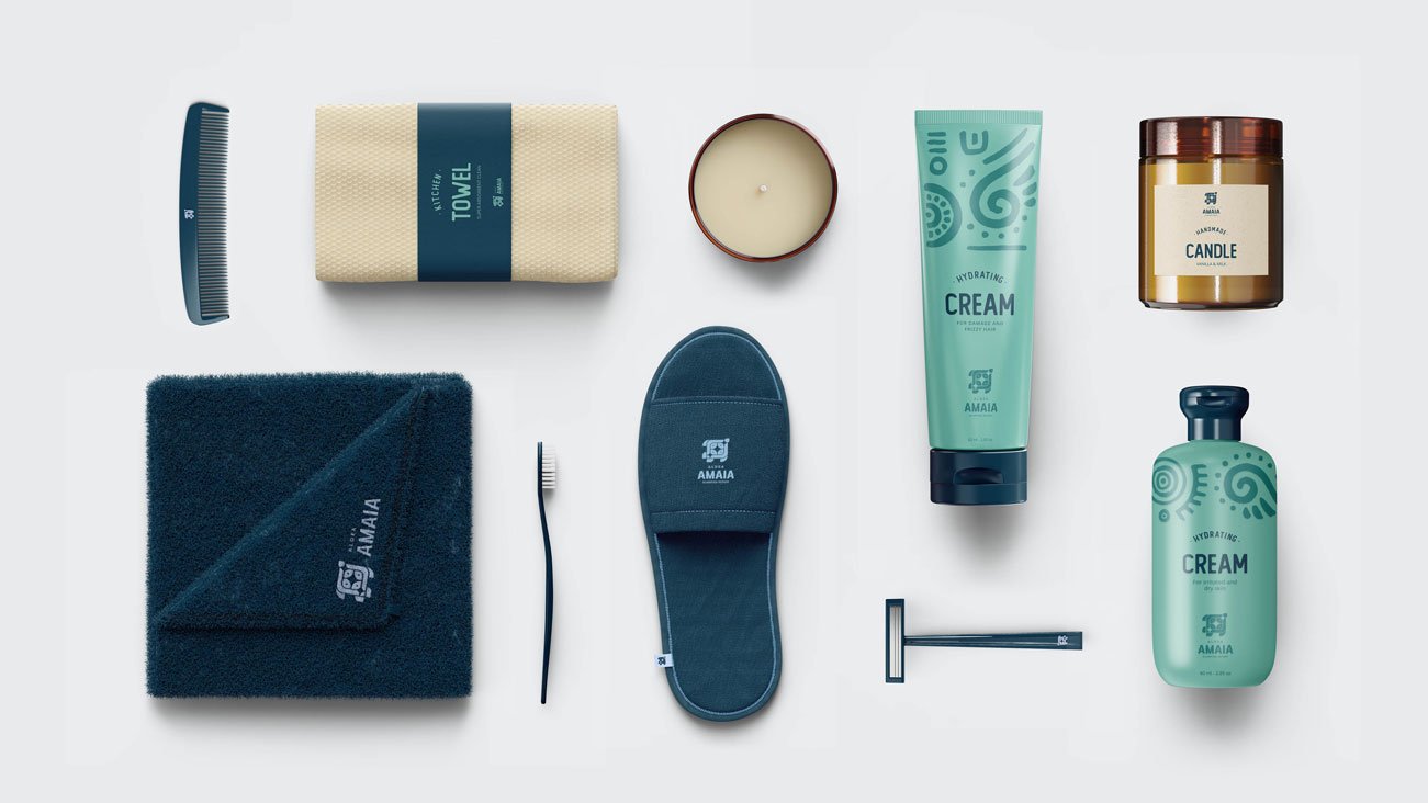 Monokrome-Branding-Aldea Amaia-Brand hotel amenities